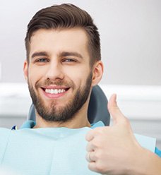 Man giving a thumbs up for oral conscious sedation in Jacksonville