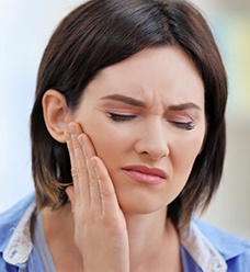 woman with healthy gums