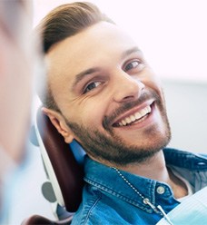 Dental patient smiling