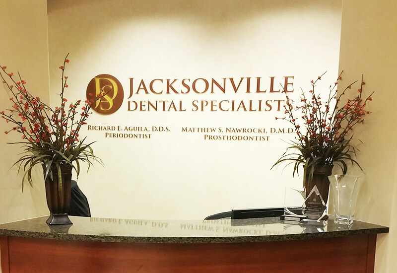 Front desk at Jacksonville Dental Specialists