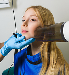 girl getting x-ray