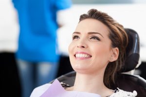 smiling dental patient