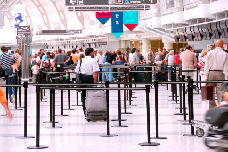 people at an airport